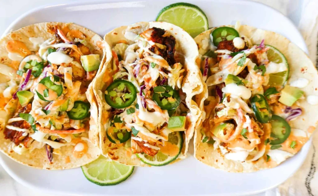 Mahi Mahi Tacos with Bell Peppers