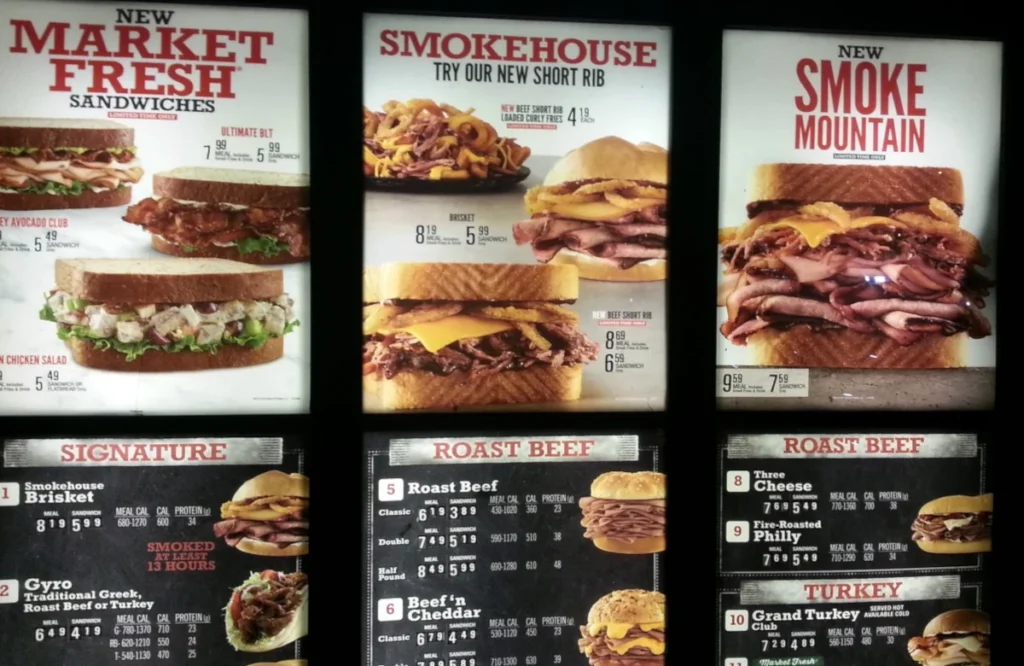 Arby's menu img
