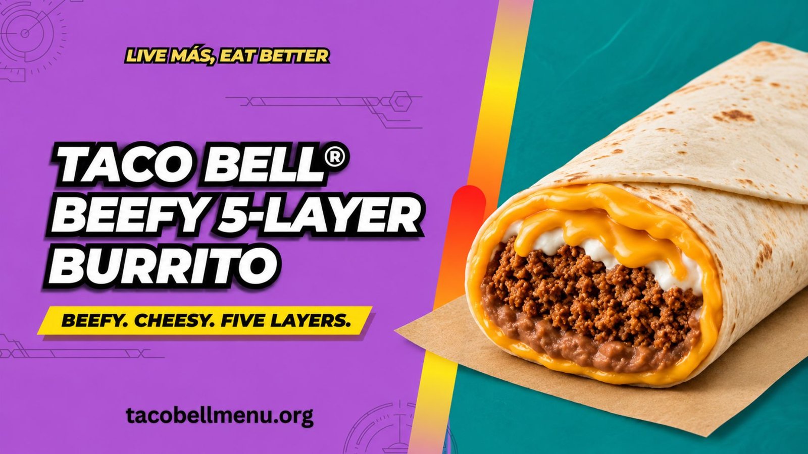 Taco Bell Beefy 5-Layer Burrito Menu Item Image