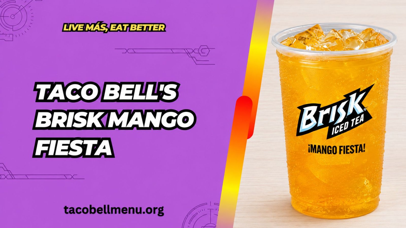 Taco Bell Brisk® Mango Fiesta Menu Item Image