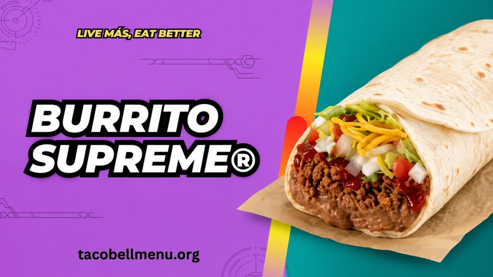 Taco Bell Burrito Supreme Menu Item Image