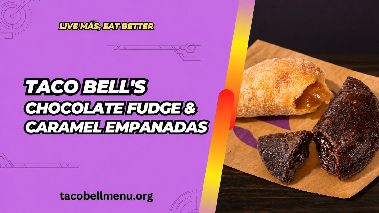 Taco Bell Chocolate Fudge & Caramel Empanadas menu item image