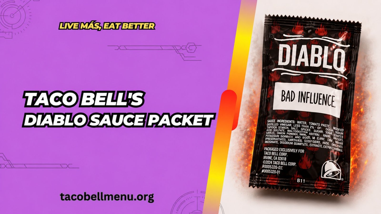 Taco Bell Diablo Sauce Packet Menu Item Image
