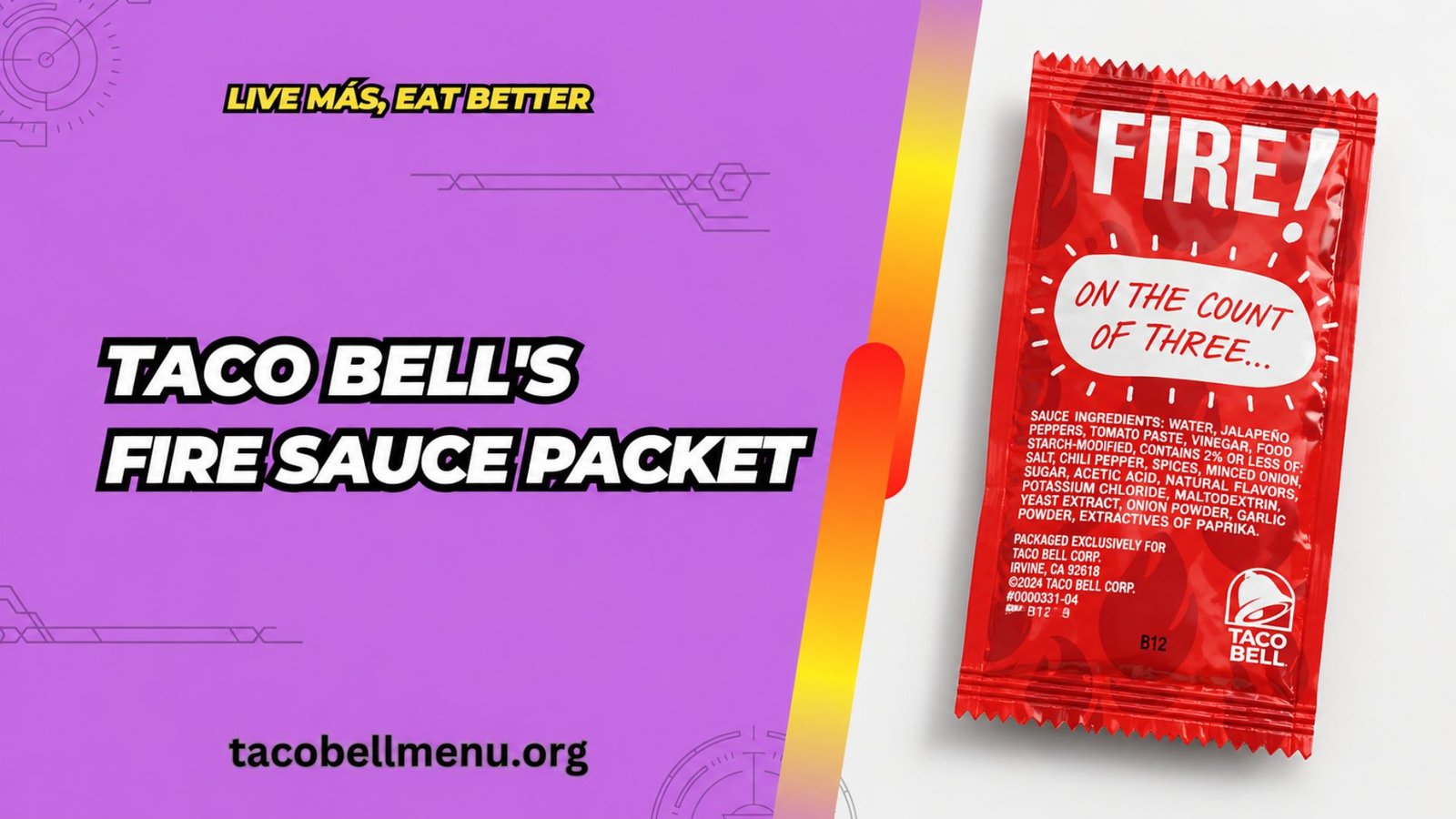 Taco Bell Fire Sauce Packet Image
