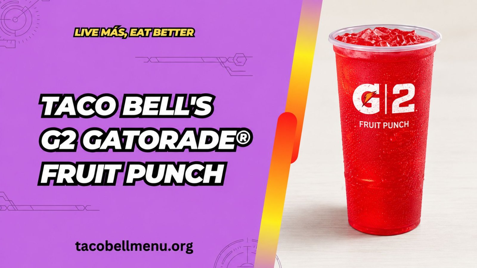 Taco Bell G2 Gatorade® Fruit Punch Menu Item Image