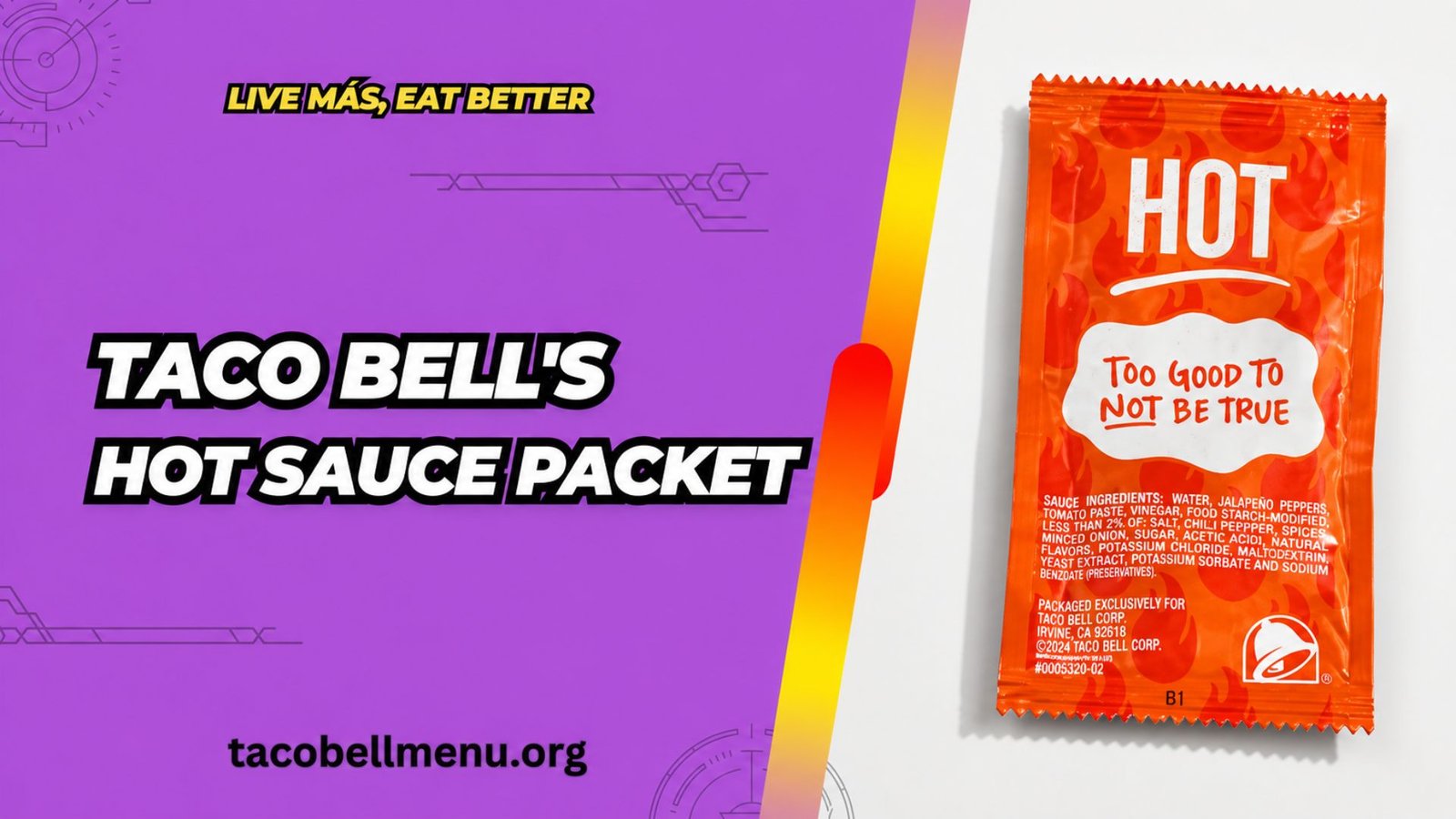 Taco Bell Hot Sauce Packet Image