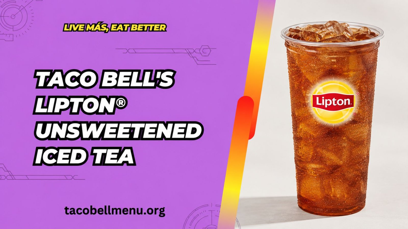 Taco Bell Lipton® Unsweetened Iced Tea Menu Item Image