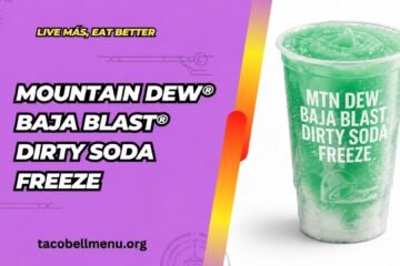 Taco Bell MOUNTAIN DEW® BAJA BLAST® dirty soda Freeze Menu Item Image