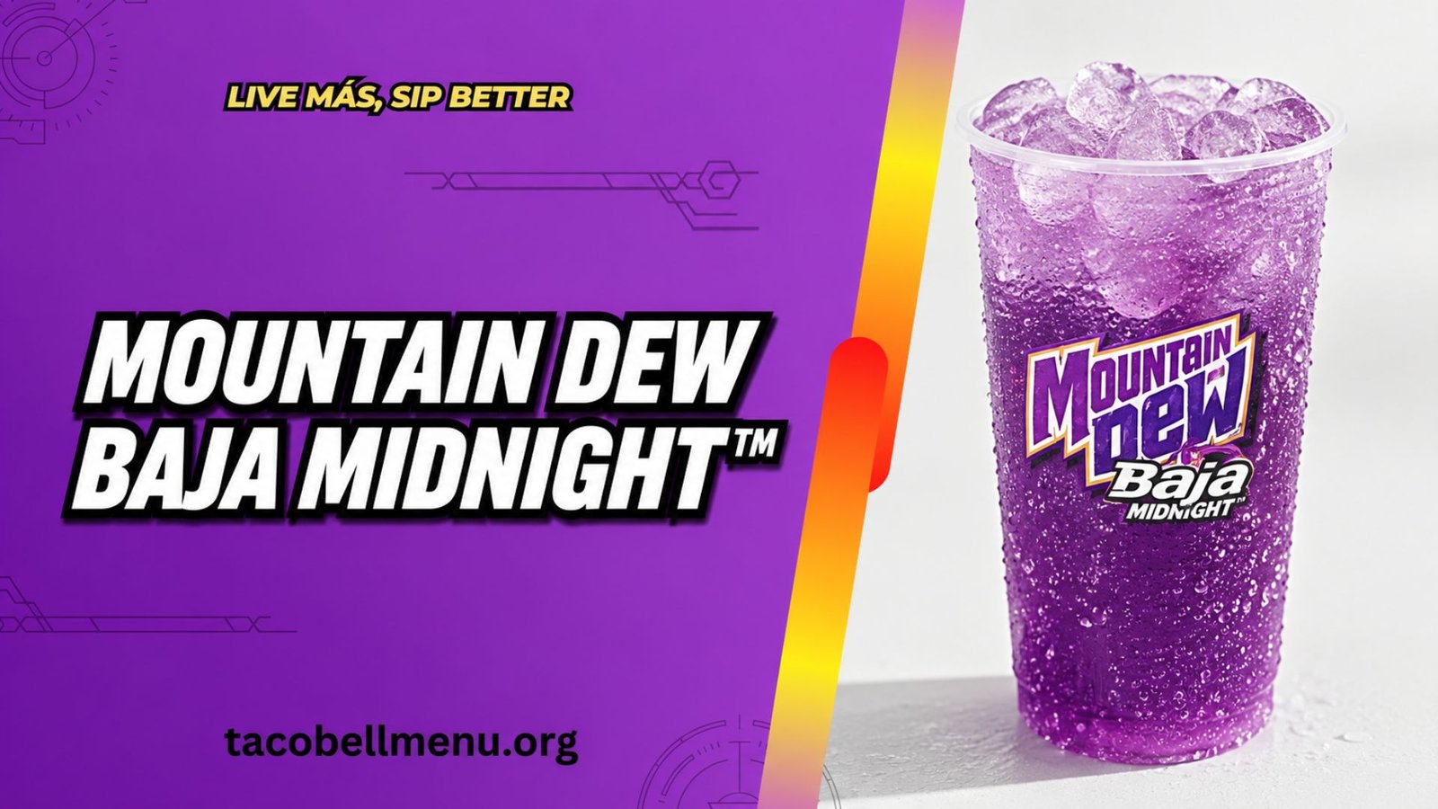 Taco Bell Mountain Dew Baja Midnight™ Menu Item Image