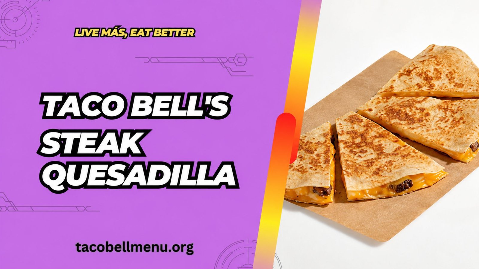 Taco Bell Steak Quesadilla Menu Item Image