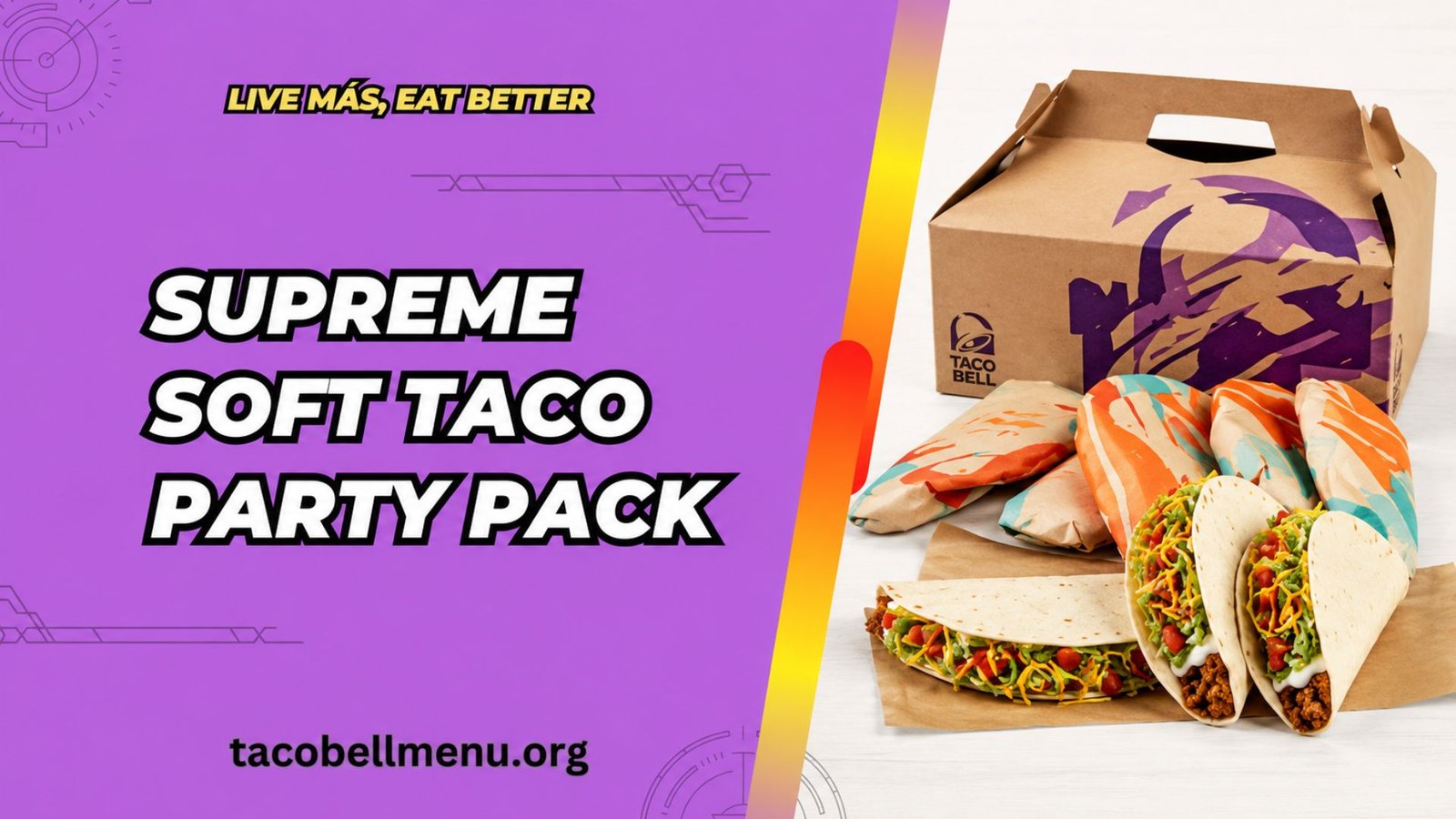 Taco Bell Supreme Soft Taco Party Pack Menu Item Image