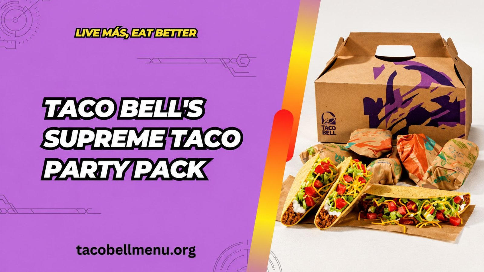 Taco Bell Supreme Taco Party Pack Menu Item Image