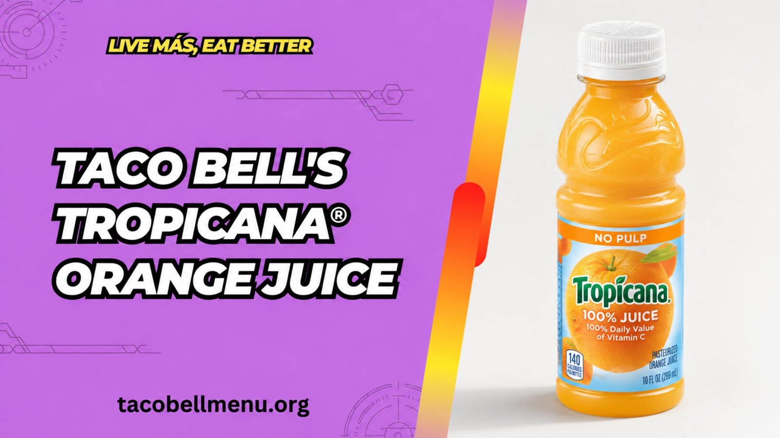 Taco Bell Tropicana® Orange Juice Menu Item Image