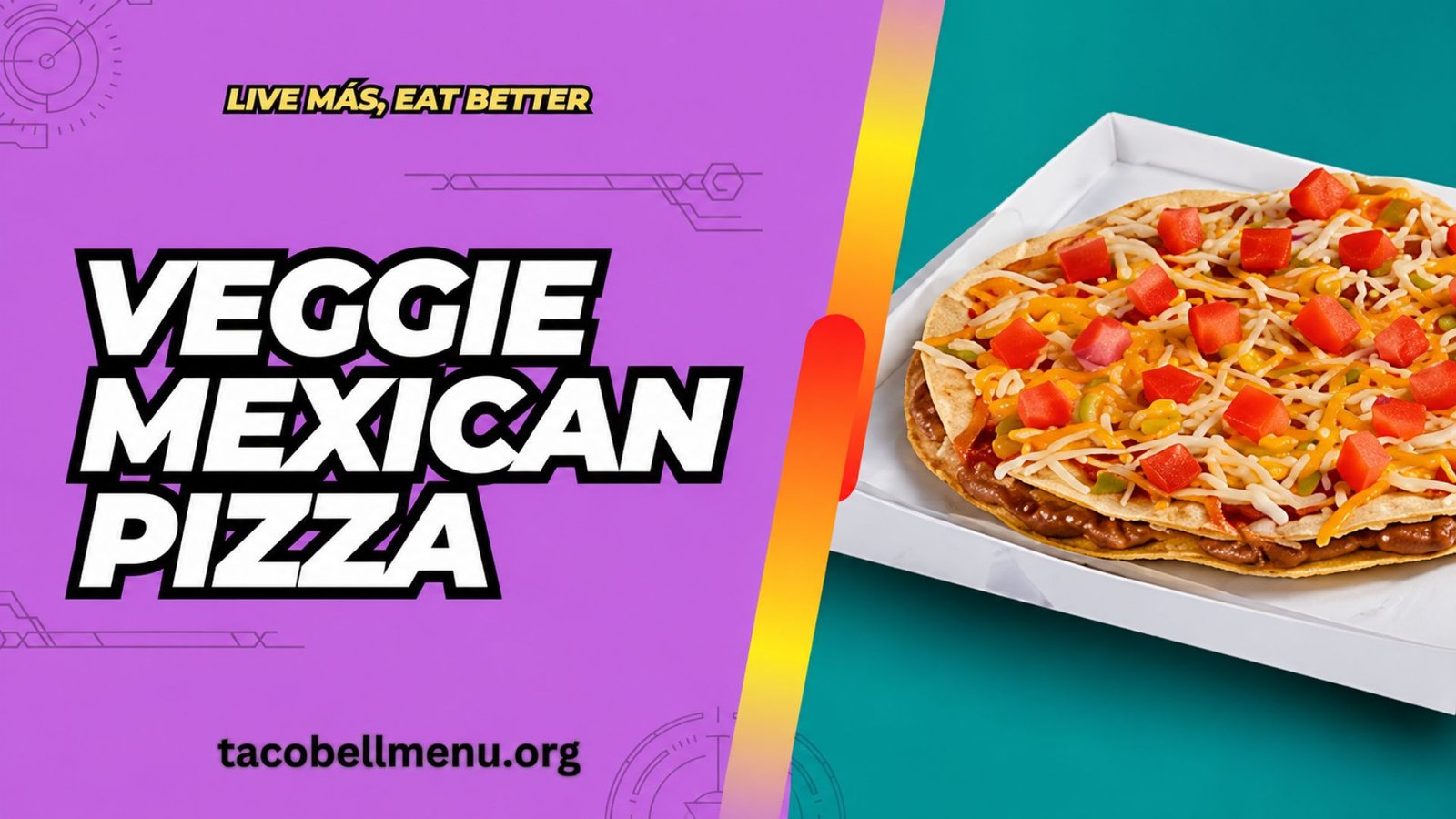 Taco Bell Veggie Mexican Pizza Menu Item Image