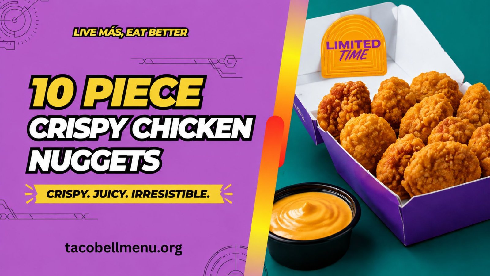 Taco bell 10 Piece Crispy Chicken Nuggets menu item image