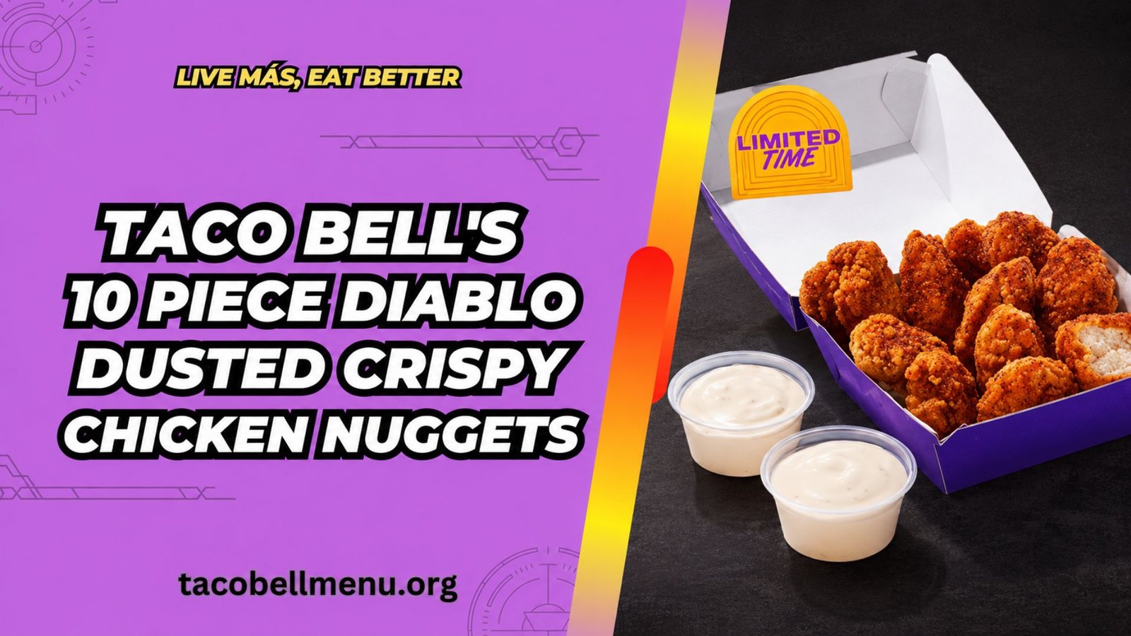Taco bell 10 Piece Diablo Dusted Crispy Chicken Nuggets menu item image