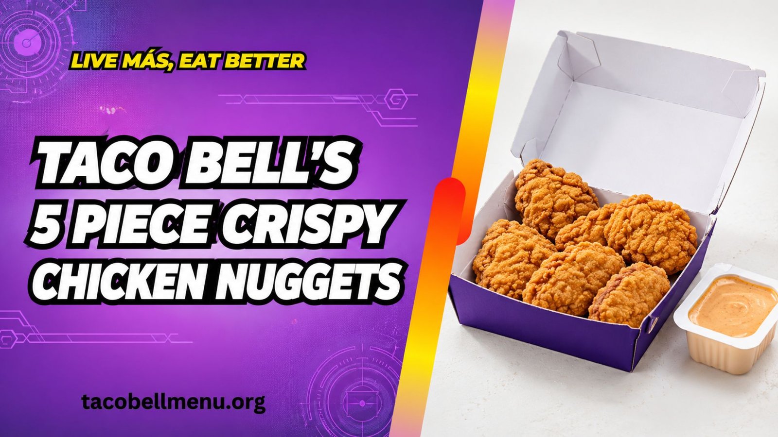 Taco bell 5 piece crispy chicken nuggets menu item