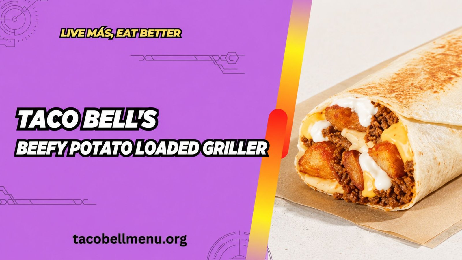 Taco bell Beefy Potato Loaded Griller menu item image