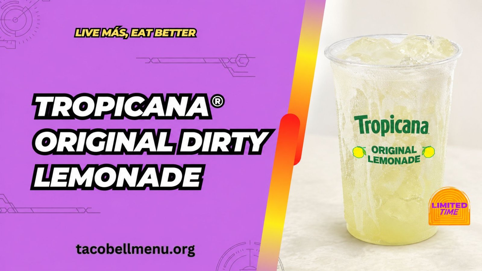 Taco bell TROPICANA® Original dirty lemonade menu item image