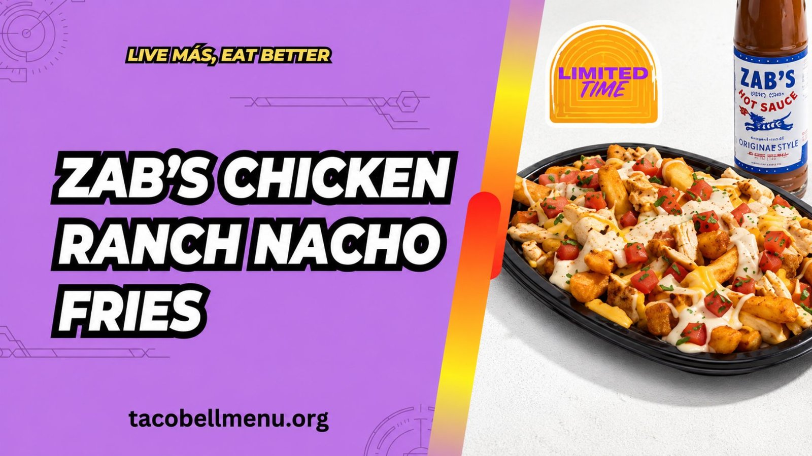 Taco bell Zab's Chicken Ranch Nacho Fries menu item image